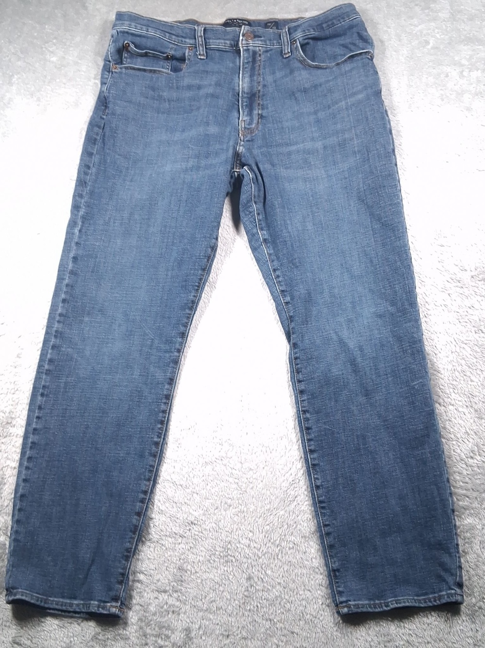 Lucky Brand 121 Slim Straight Jeans Mens 36x32 (Fits 34x30) Medium Wash Stretch